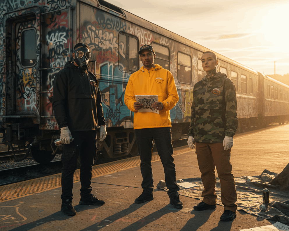 Chaqueta Cortavientos Champion "The Mad Face Tribute"