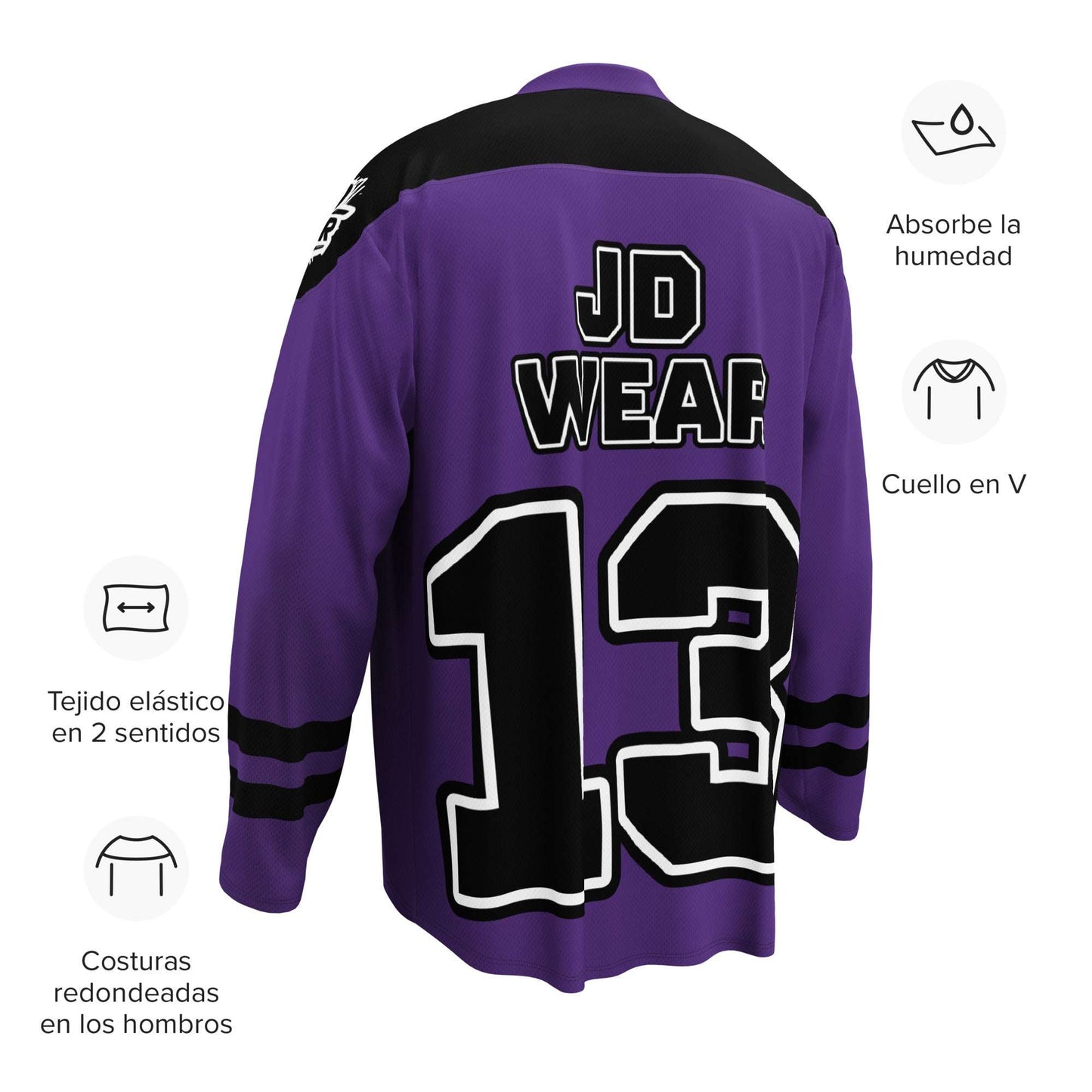 Camiseta de fan de hockey Morada