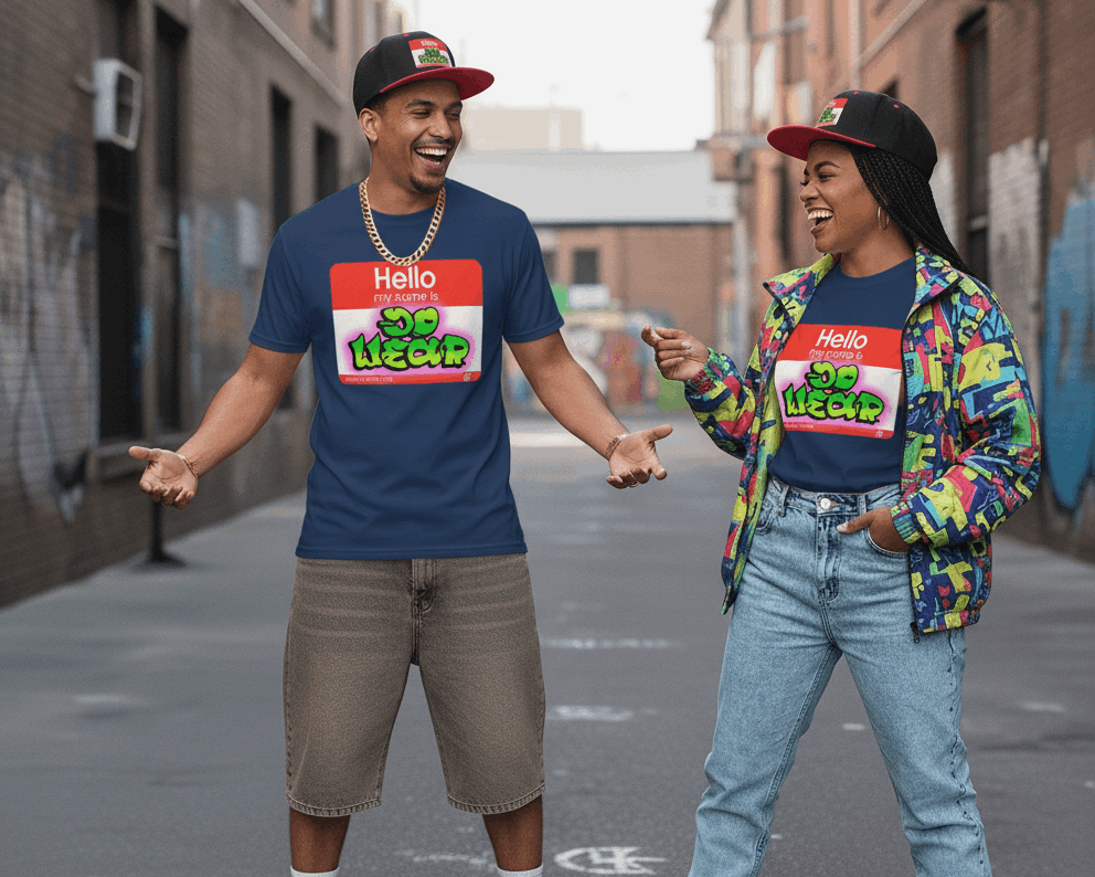 Camisetas Heavyweight "Hello My Name Is" — Streetwear Original de JDWEAR