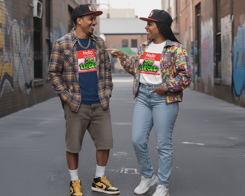 Camisetas Heavyweight "Hello My Name Is" — Streetwear Original de JDWEAR