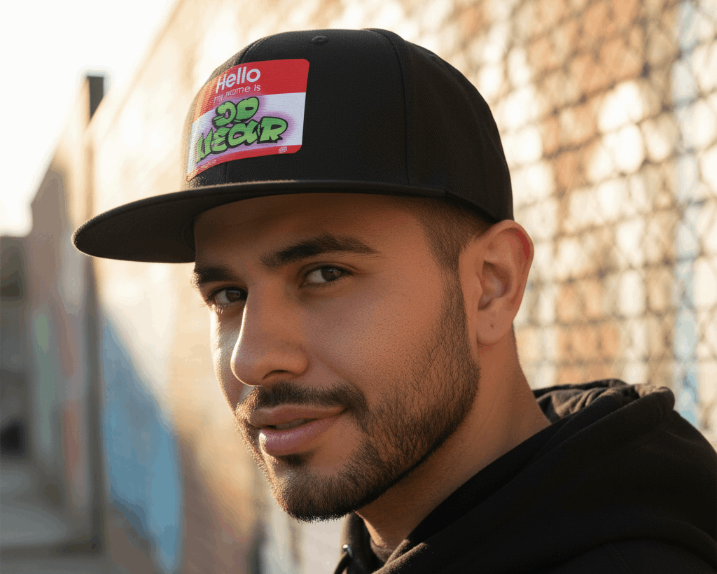 Gorras Planas "Hello My Name Is" — Accesorios Urbanos de JDWEAR