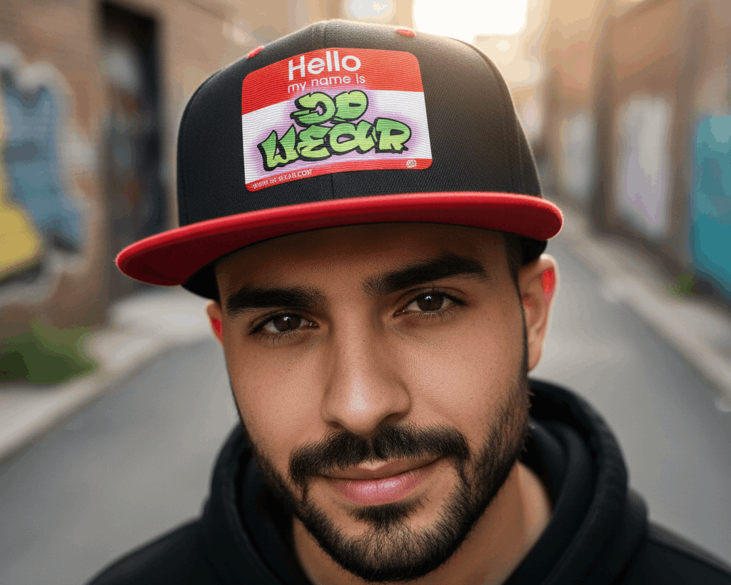 Gorras Planas "Hello My Name Is" — Accesorios Urbanos de JDWEAR