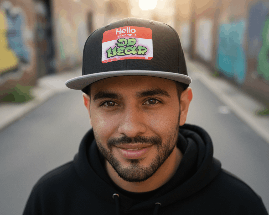 Gorras Planas "Hello My Name Is" — Accesorios Urbanos de JDWEAR