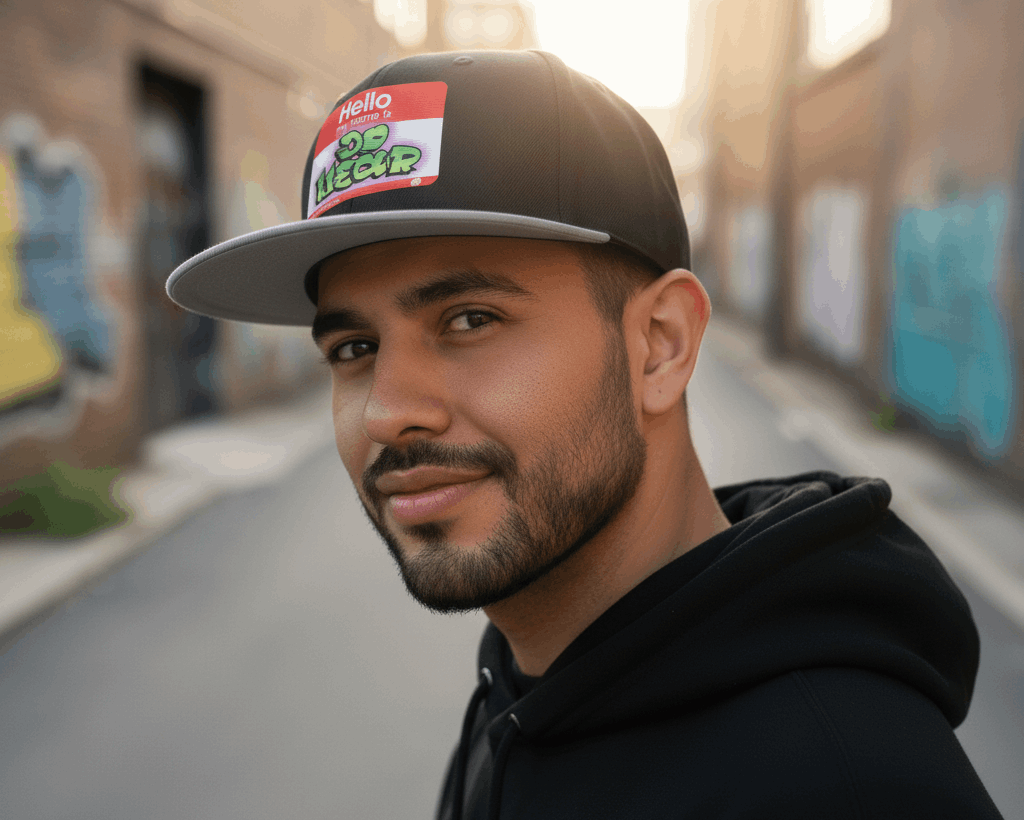 Gorras Planas "Hello My Name Is" — Accesorios Urbanos de JDWEAR