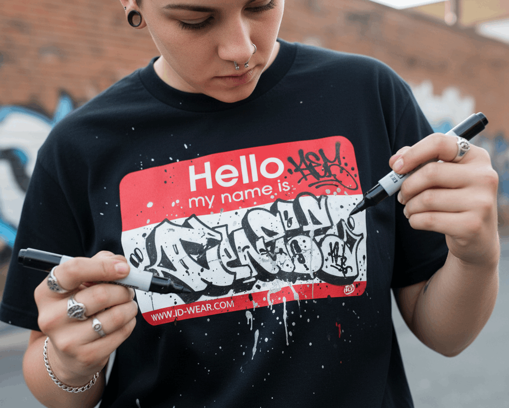 Camisetas Heavyweight "Hello My Name Is" — Personalízalas con Tu Estilo