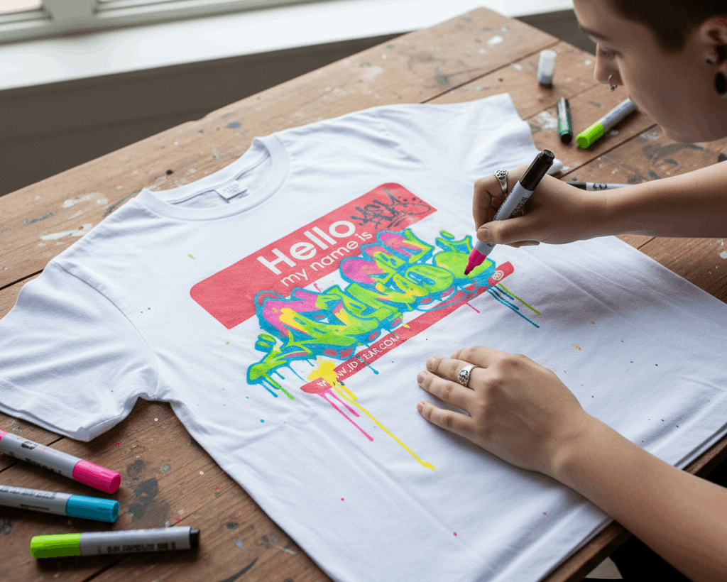 Camisetas Heavyweight "Hello My Name Is" — Personalízalas con Tu Estilo