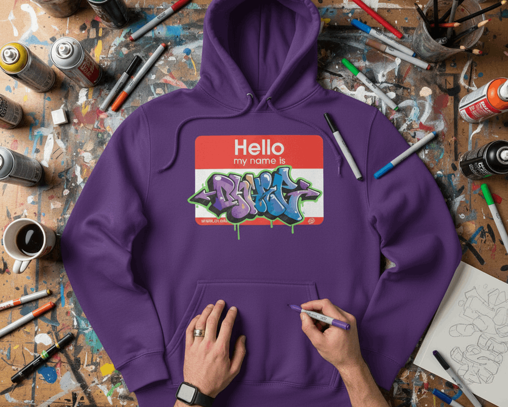 Sudaderas "Hello My Name Is" — Tu Arte, Tu Sudadera
