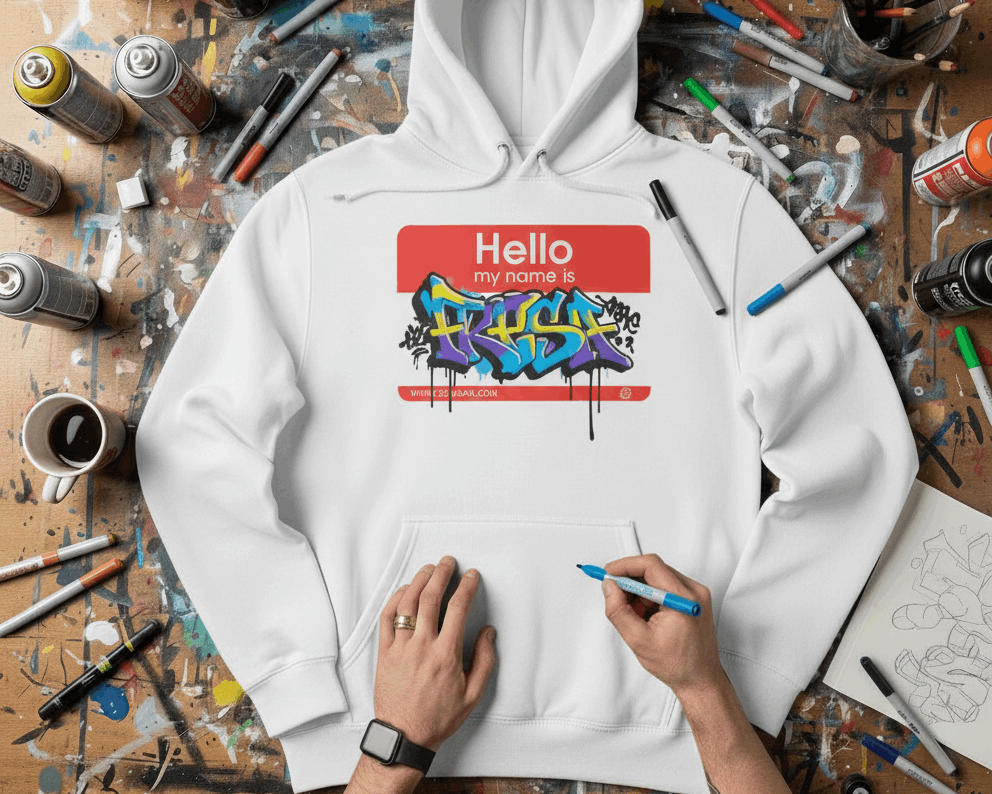 Sudaderas "Hello My Name Is" — Tu Arte, Tu Sudadera