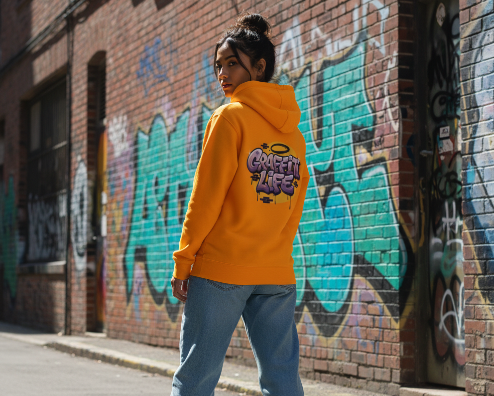 Sudadera Streetwear "Graffiti Life" - Old School Bubble Style