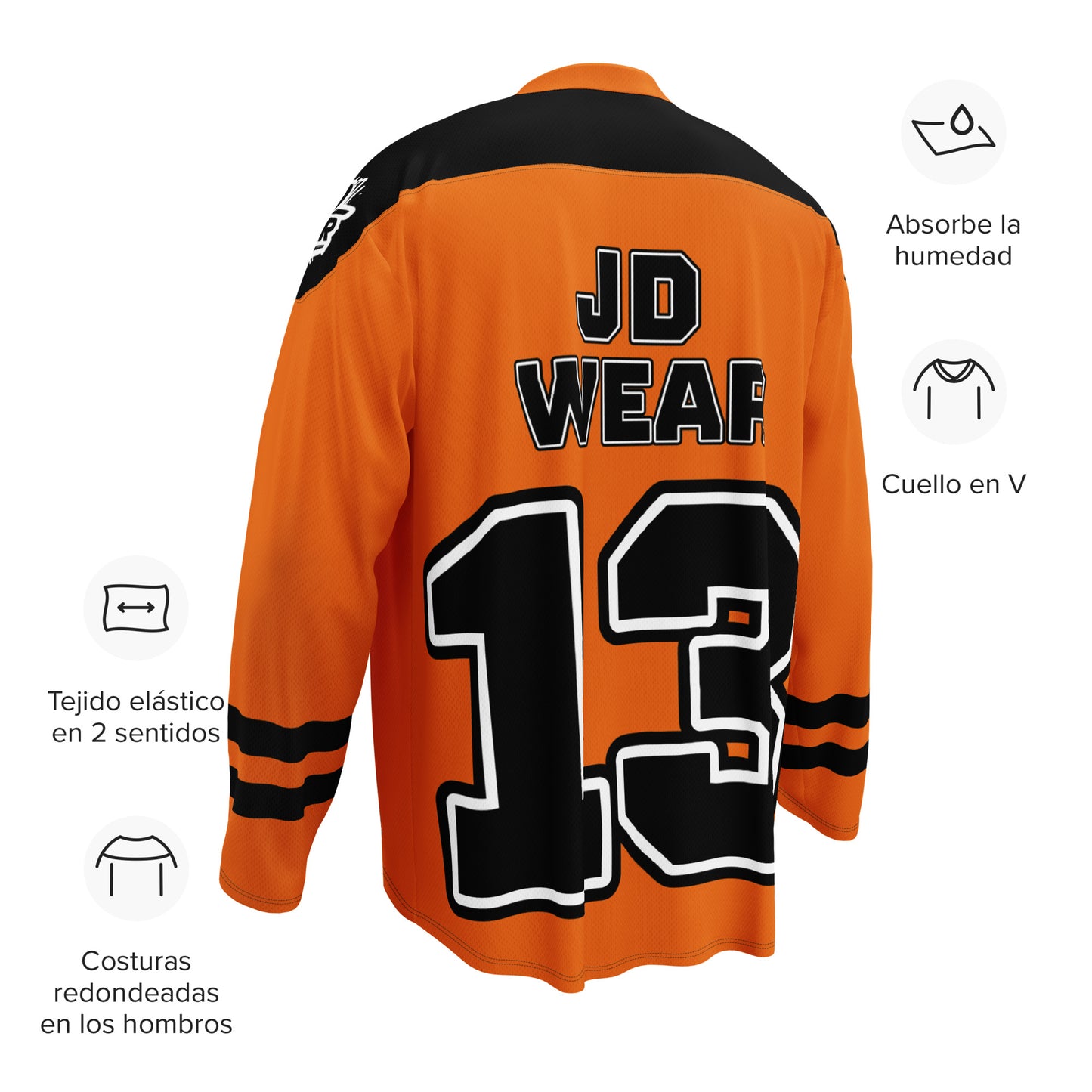 Camiseta de fan de hockey Naranja