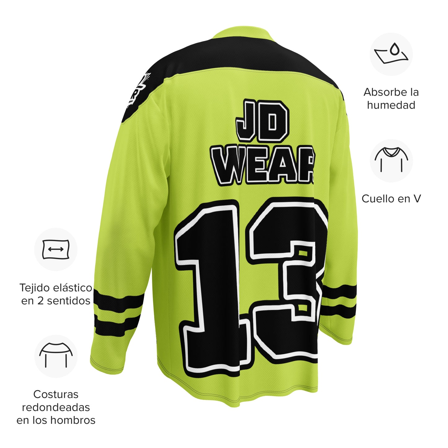 Camiseta de fan de hockey Fluor