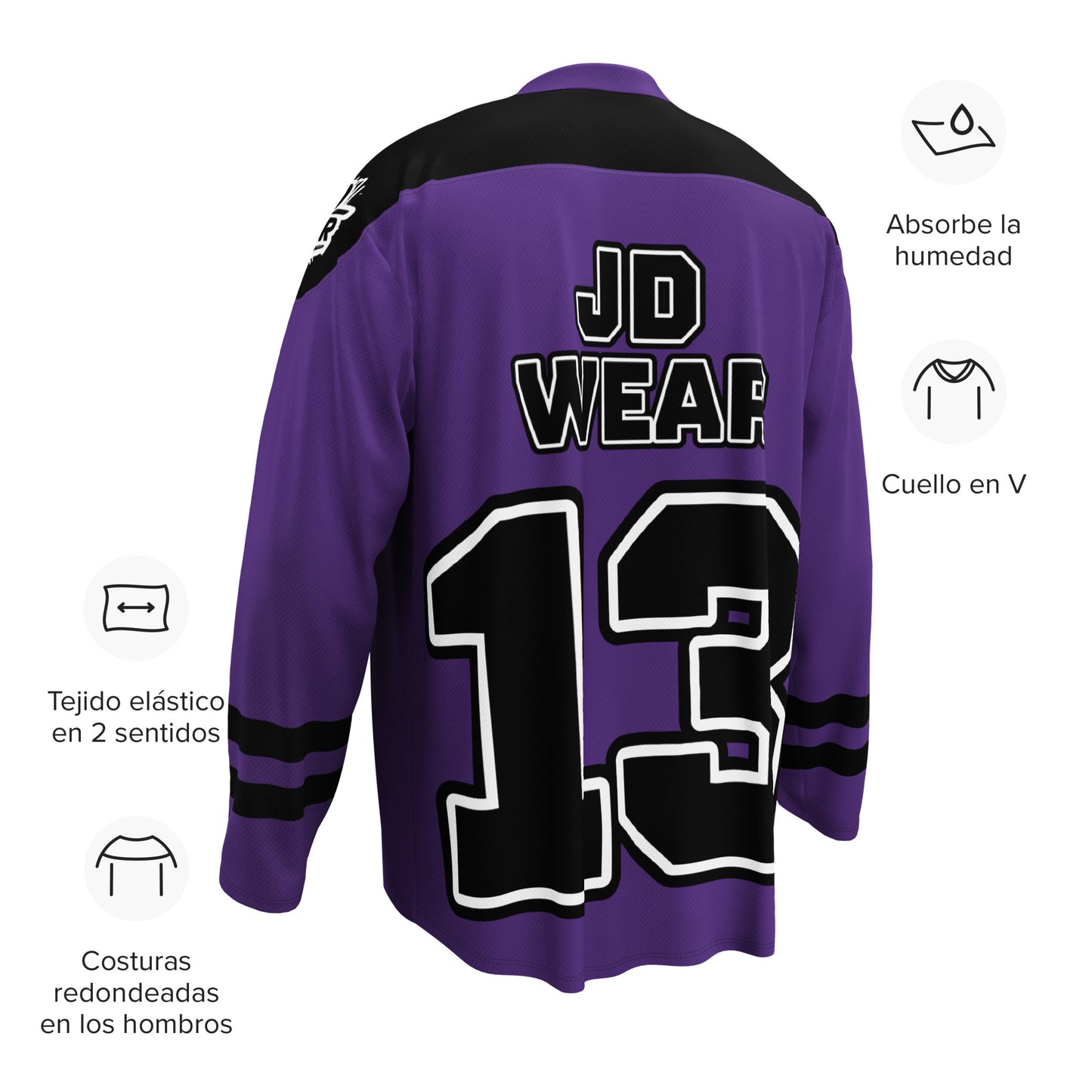 Camiseta de fan de hockey Morada