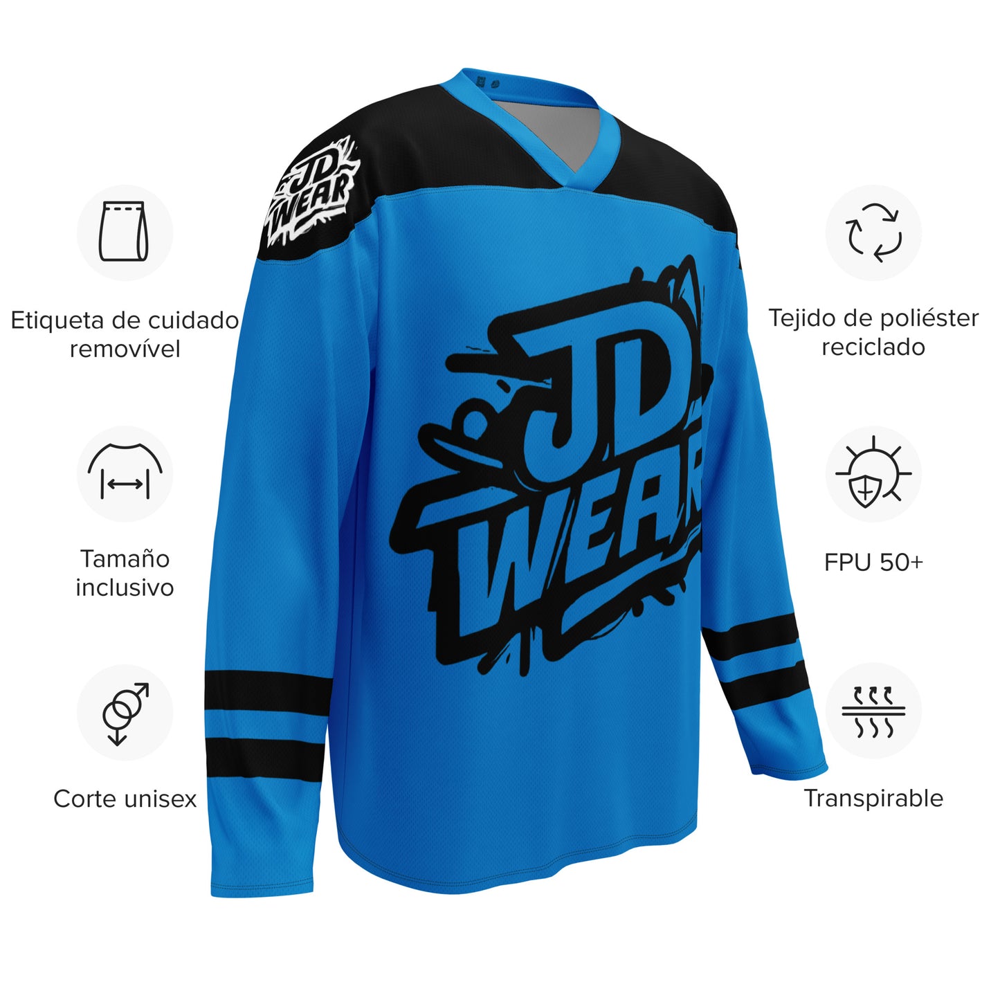 Camiseta de fan de hockey Azul