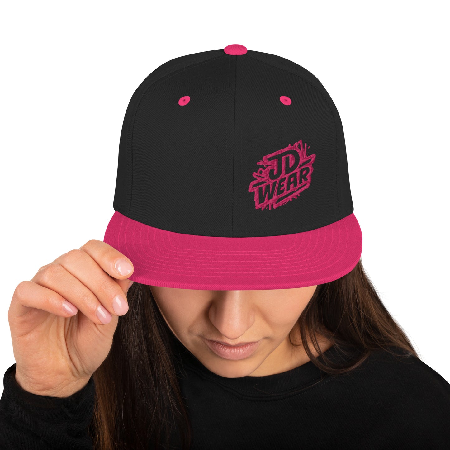 Gorra Snapback Bordada Fucsia/Rosa