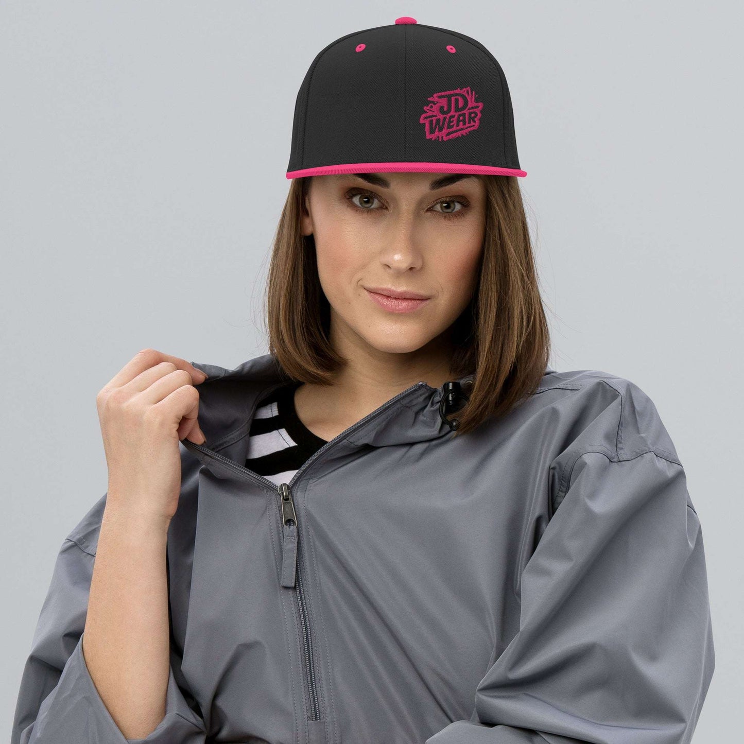 Gorra Snapback Bordada Fucsia/Rosa
