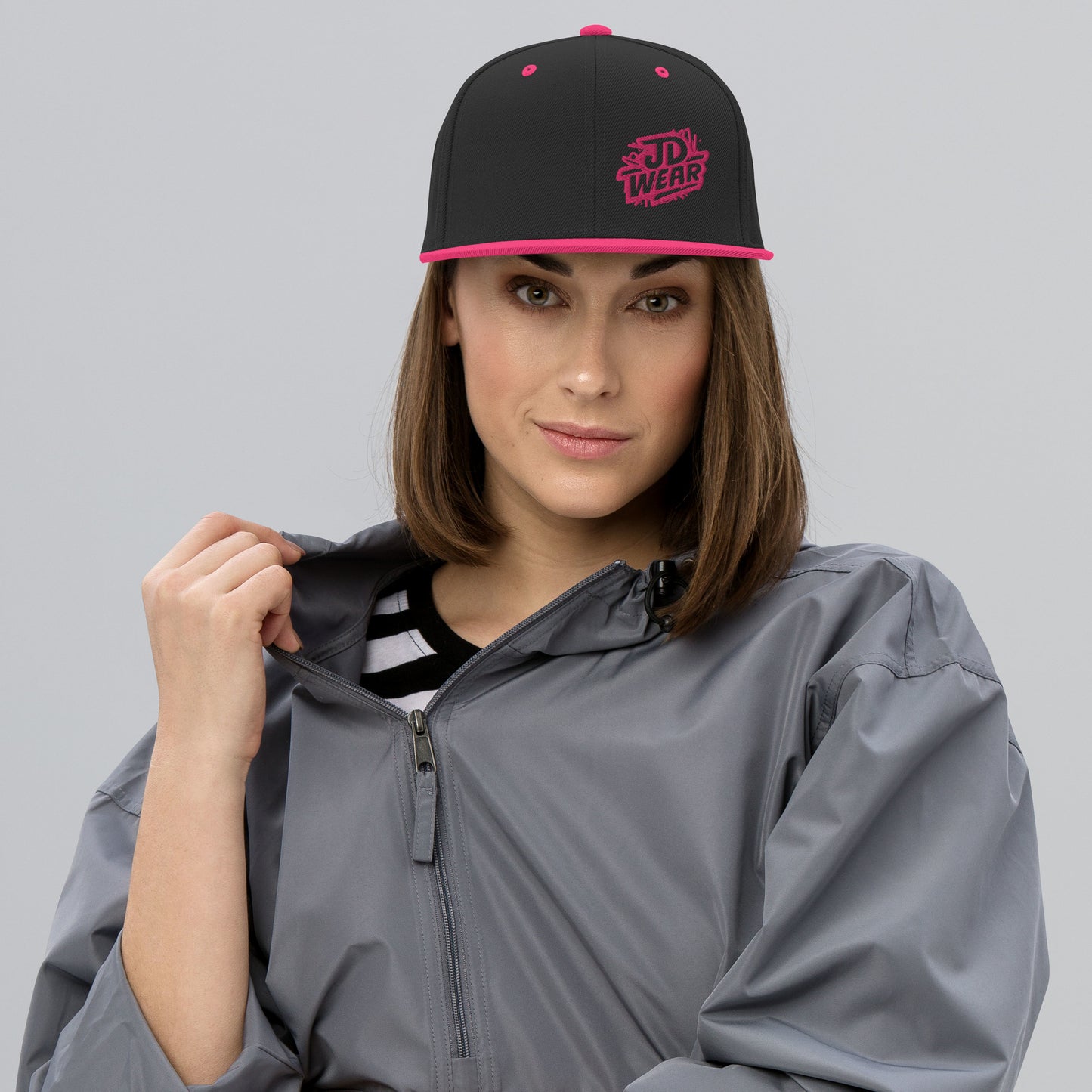 Gorra Snapback Bordada Fucsia/Rosa