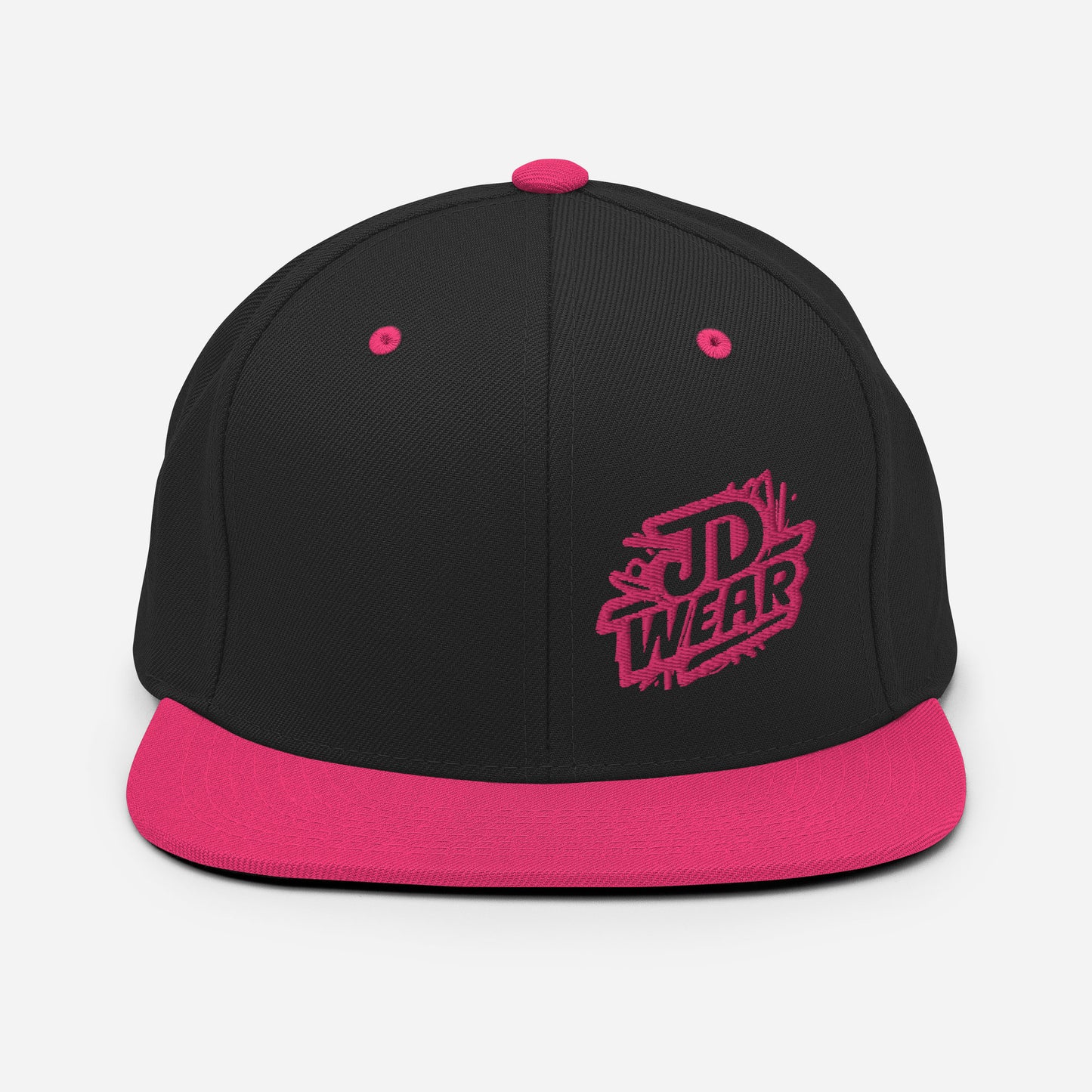 Fuchsia/Pink Embroidered Snapback Cap