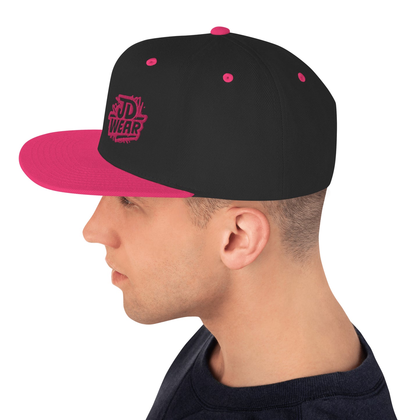 Gorra Snapback Bordada Fucsia/Rosa