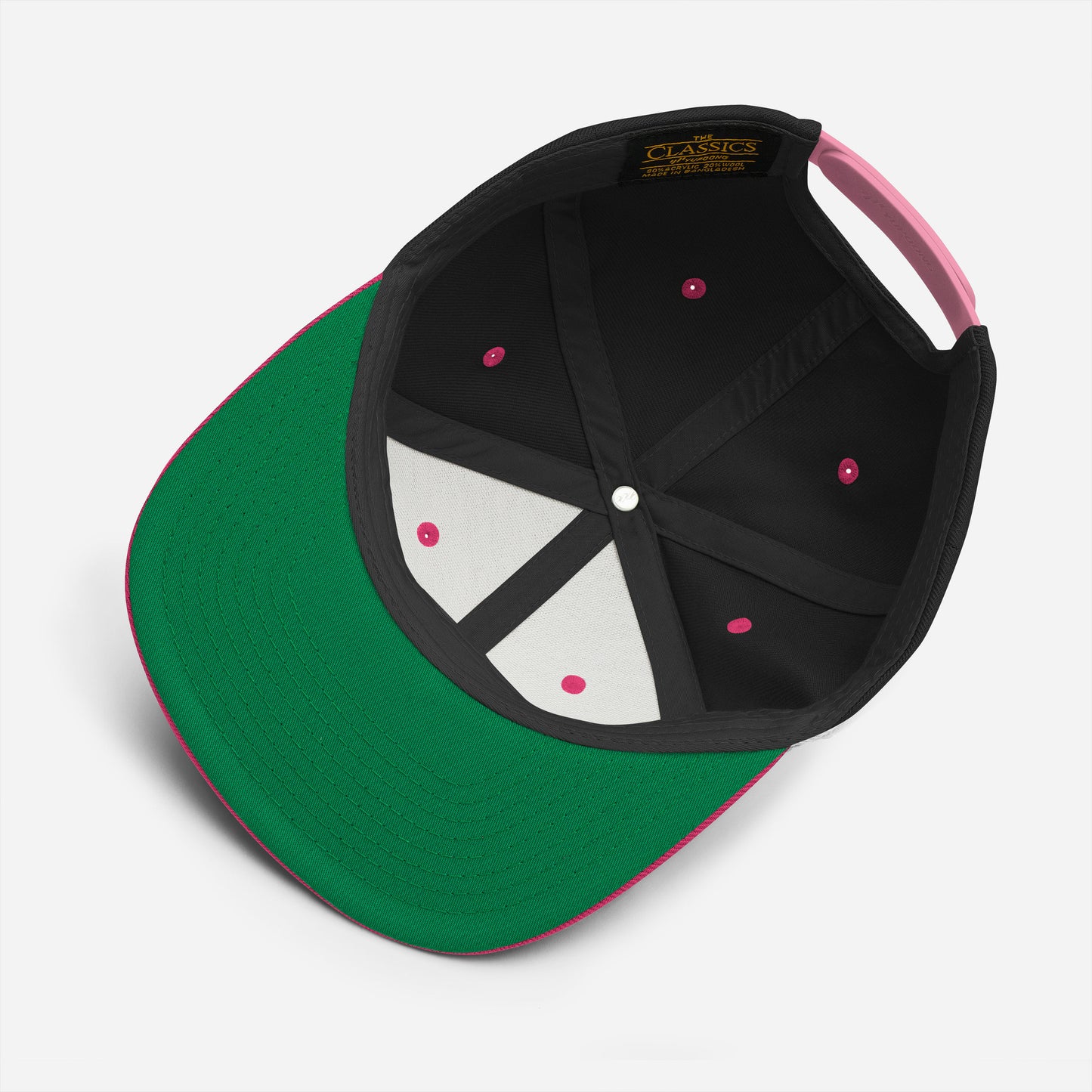 Gorra Snapback Bordada Fucsia/Rosa