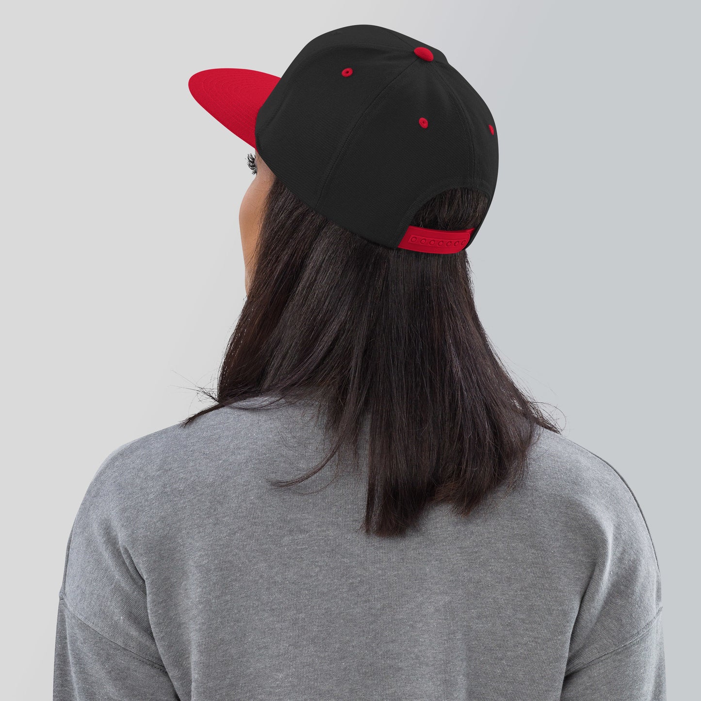 Gorra Snapback Bordada Roja