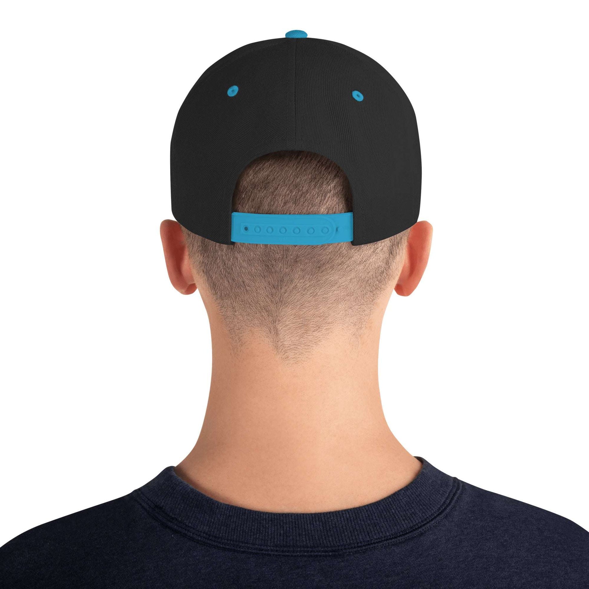 Gorra Snapback Bordada Azul