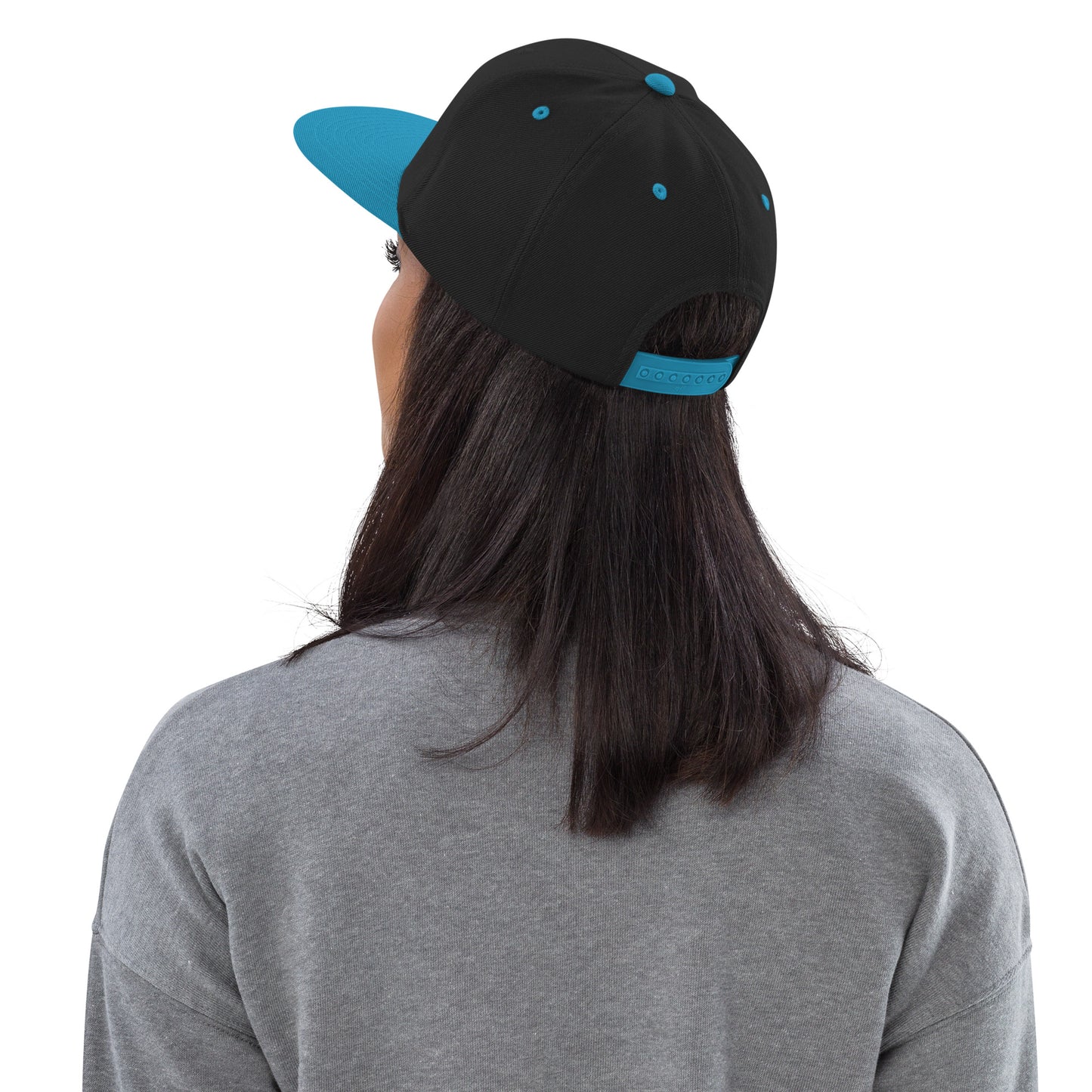 Gorra Snapback Bordada Azul