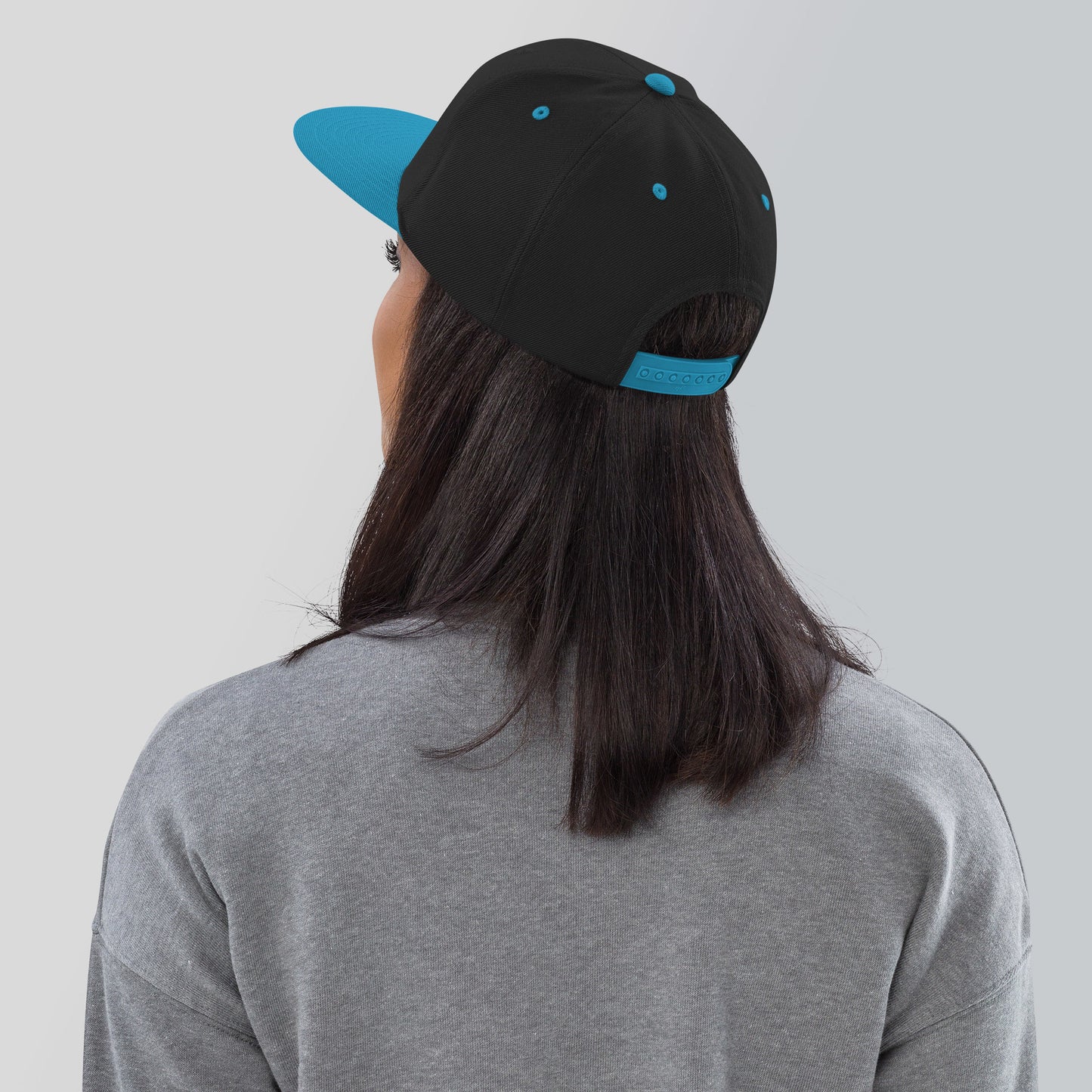 Gorra Snapback Bordada Azul