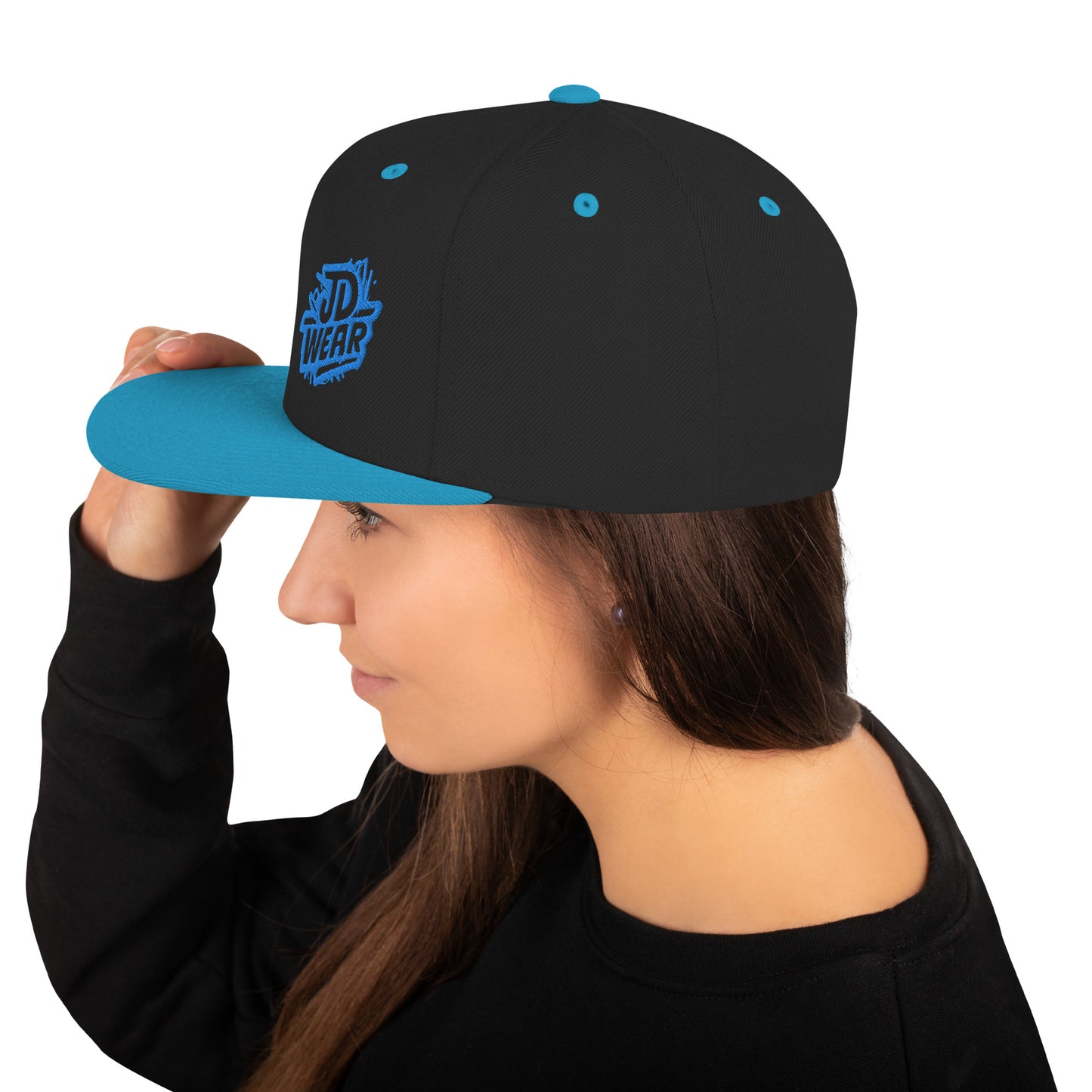 Gorra Snapback Bordada Azul