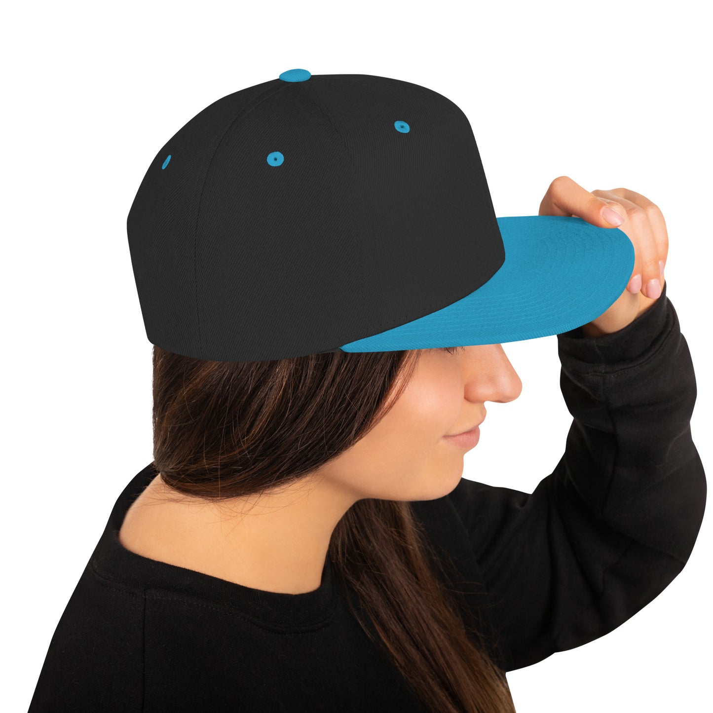 Gorra Snapback Bordada Azul